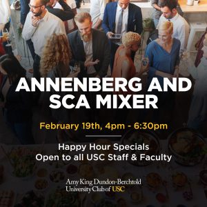 annenberg and sca mixer: feb 19th